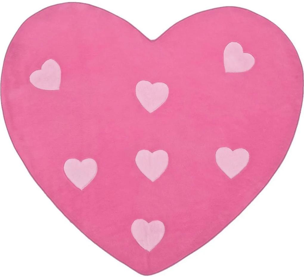Tapete Infantil Big Coração - 1,30m x 1,20m - Pink