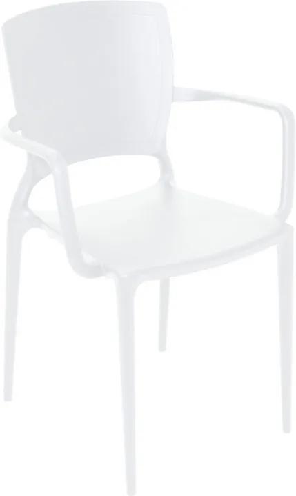 Cadeira Sofia com Braço Branco - Tramontina