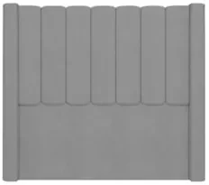 Cabeceira Casal King Cama Box 195cm Claire Z04 Veludo Cinza - Mpozenat