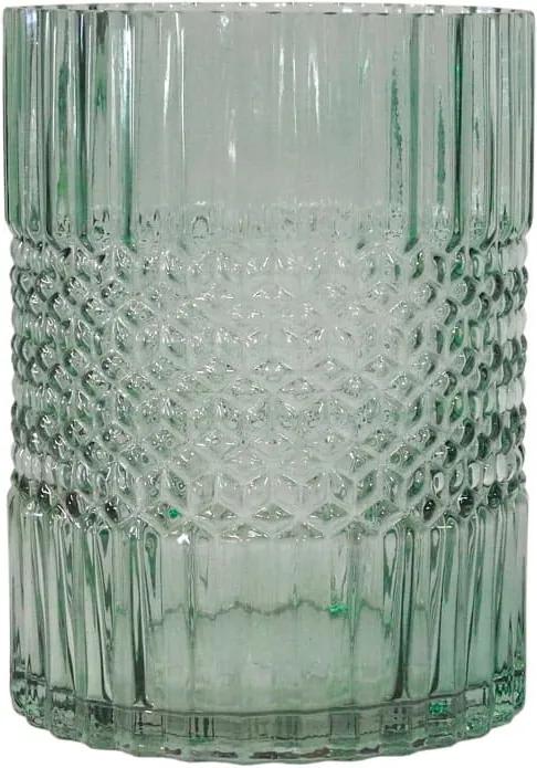 Vaso Decorativo em Vidro na Cor Verde - 20cm