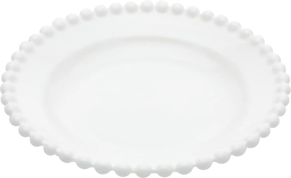 Prato de Cerâmica Decorativo - Branco