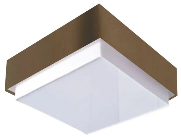 Plafon Quadrado Vivare Md-3089 Cúpula em Tecido 40x40cm - Bivolt