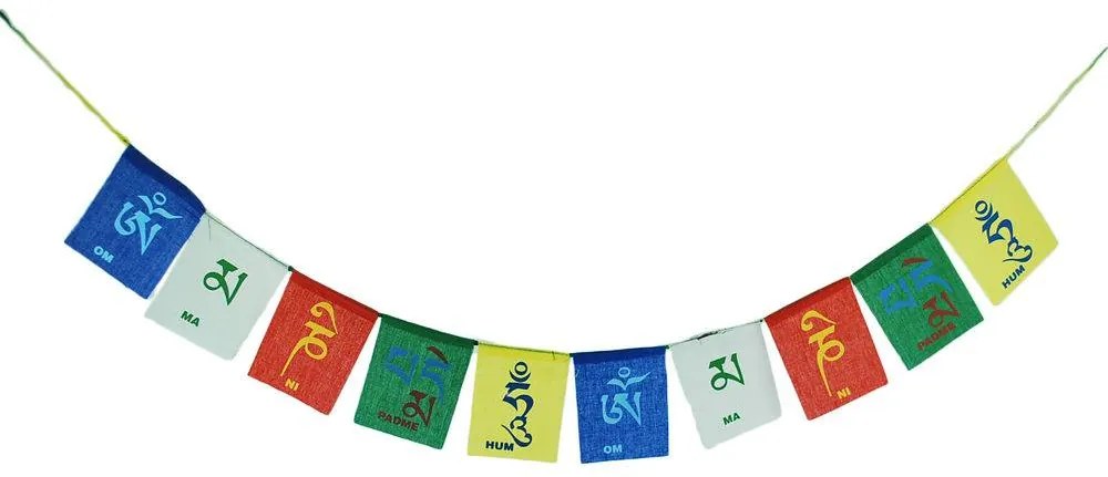 Bandeirinhas Tibetanas Om Mani Padme Hum (6cm)