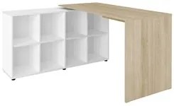 Conjunto Escritório Home Office 4 Peças Mity A06 Branco/Carvalho - Mpo