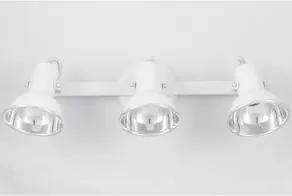 Spot Trilho Alumínio JM Iluminação Farol com Difusor Anodizado Branco 3xE27