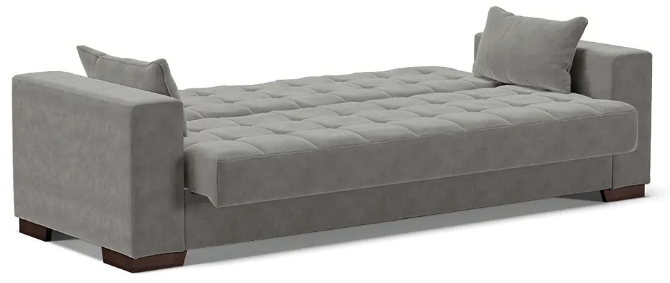 Sofá Cama Casal 3 Lugares 210cm Lisboa Suede  D03 - D'Rossi - Grafite