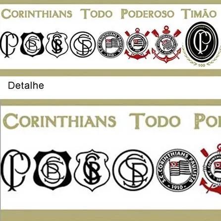Faixa De Parede Vinilizado Corinthians- Sc912-01