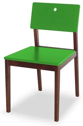 Cadeira Elgin em Madeira Maciça - Verde