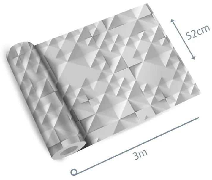 Papel de parede adesivo geométrico cubis