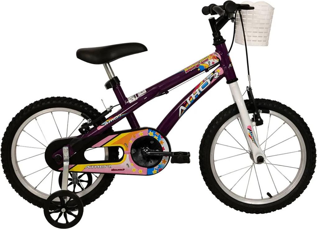 Bicicleta infantil Aro 16 Baby Girl Violeta Athor Bikes