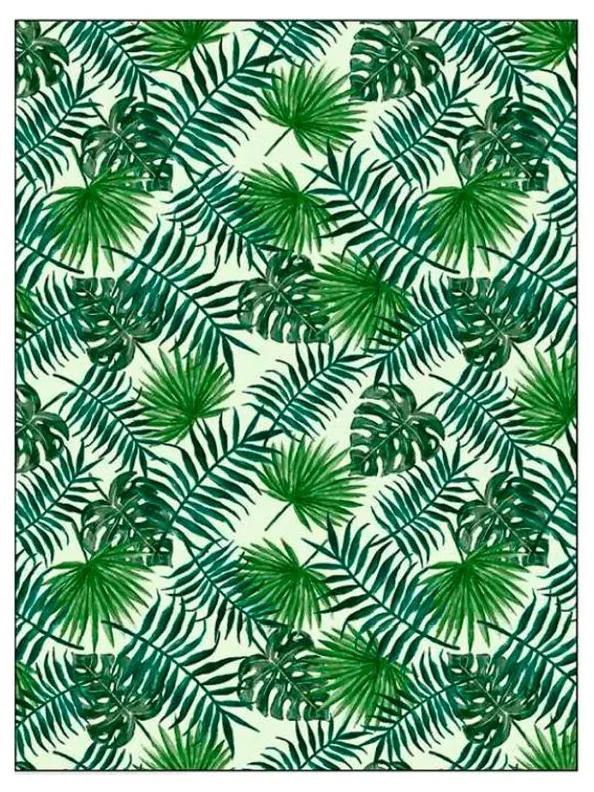 Quadro Decorativo Folhas Verdes - KF 49161 40x60 (Moldura 520)