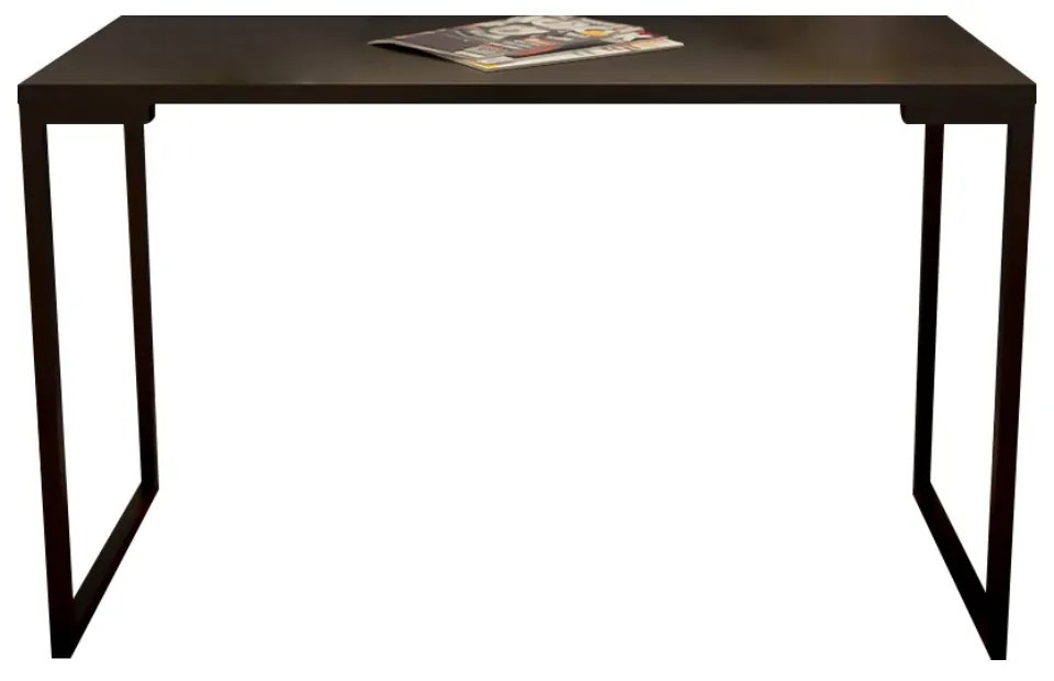 Mesa Escrivaninha Adelle 120cm Para Escritório e Home Office Industrial Preto - ADJ DECOR