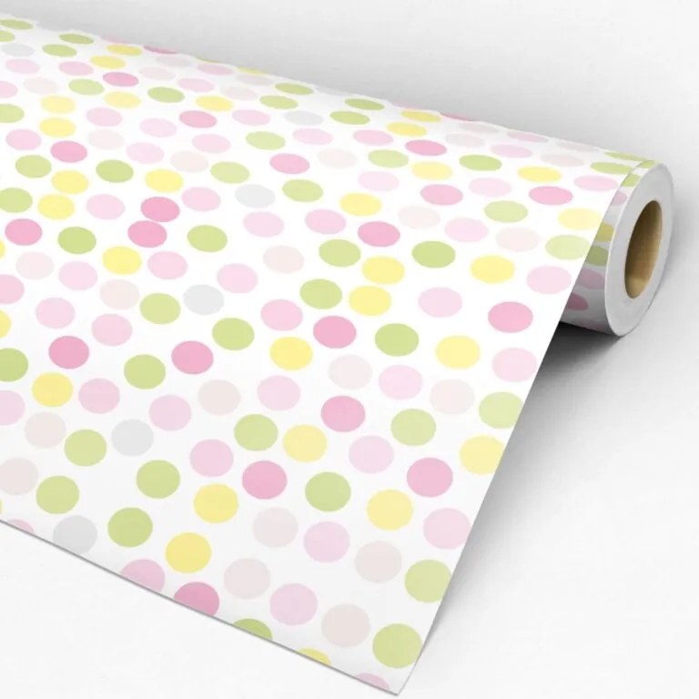 Papel de Parede poá cores neutras