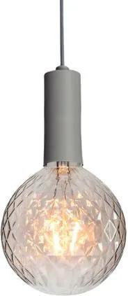 Pendente Cinza com Lâmpada Decorativa Filamento LED Figo G125 SL2870 Toplux