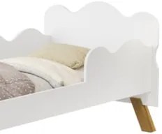 Mini Cama Infantil 148x68cm Proteção Lateral Vivi Branca Z53 - Mpozena