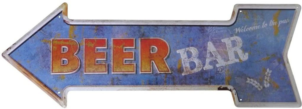 Placa De Metal Decorativa Beer Bar Kasa Ideia