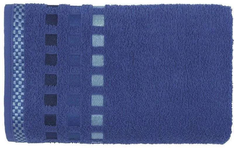 Toalha Karsten Calera  - Tamanho: Banho 67 x 135 cm - Cor: Azul Crepúsculo/Azul - Karsten