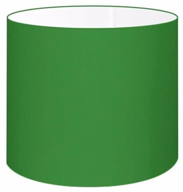 Cúpula em tecido cilíndrica abajur luminária cp-4113 30x25cm verde folha