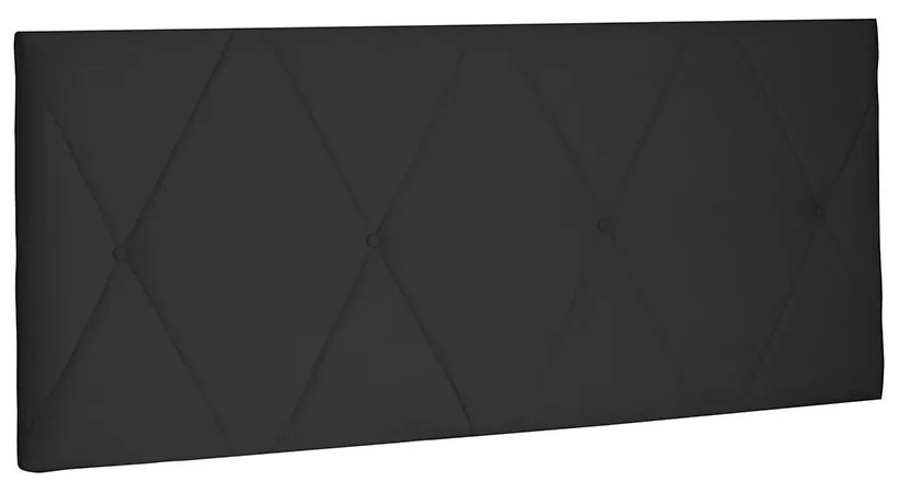 Cabeceira Painel Aquilla Para Cama Box Solteiro 90 cm Suede Preto - D'Rossi