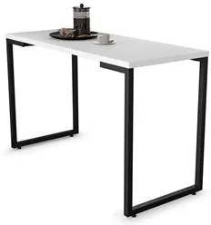 Conjunto Mesa de Cozinha Prattica Industrial 120cm com 4 Banquetas F02