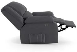 Poltrona do Papai Reclinável Pietra Power Touch Massagem FH9 Veludo Ci