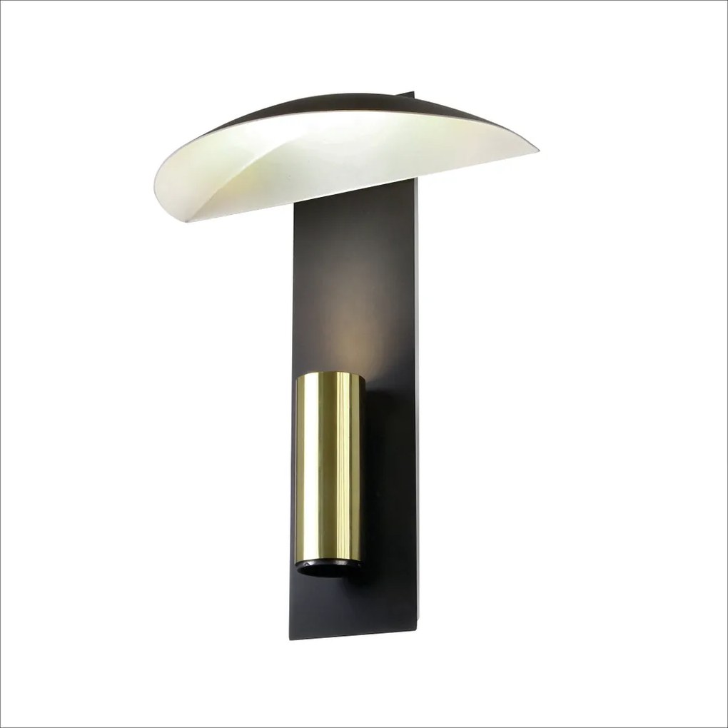 Arandela Mushroom Rebatedora 31X24X13Cm 01Xmr11 Metal Alumínio - Old A... (CHAMPANHE / DOURADO BRILHO)