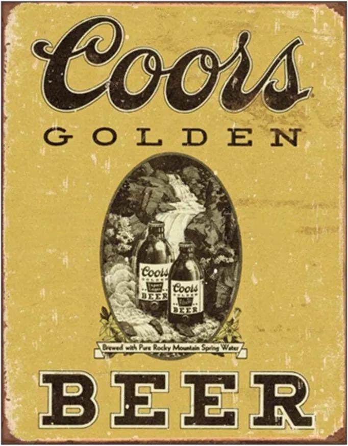 Placa Decorativa Coors Beer Média em Metal - 30x20cm