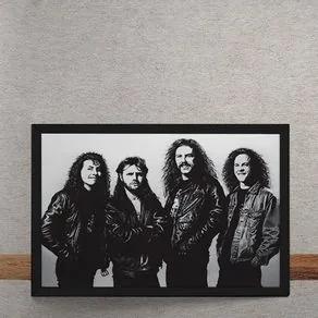 Quadro Decorativo Metallica Fotografia Antiga 25x35