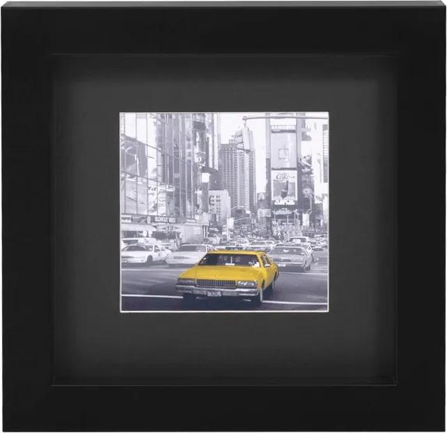 Quadro Decorativo Taxi Amarelo De New York 30x30cm