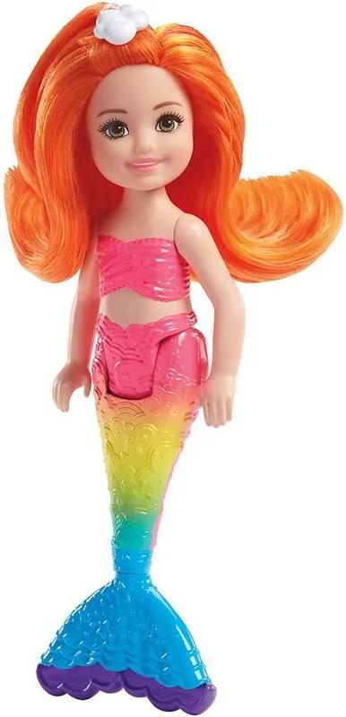 Boneca Barbie Dreamtopia Club Chelsea Sereia - Reino do Arco Íris - Mattel
