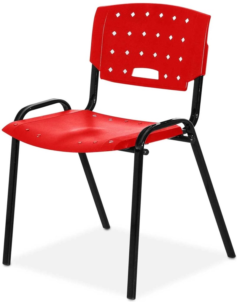 Cadeira Plastica Fit vermelho Giobel
