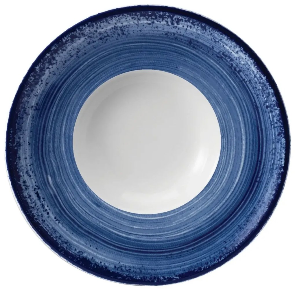 Prato Risoto 27Cm Porcelana Schmidt - Dec. Esfera Azul 2413