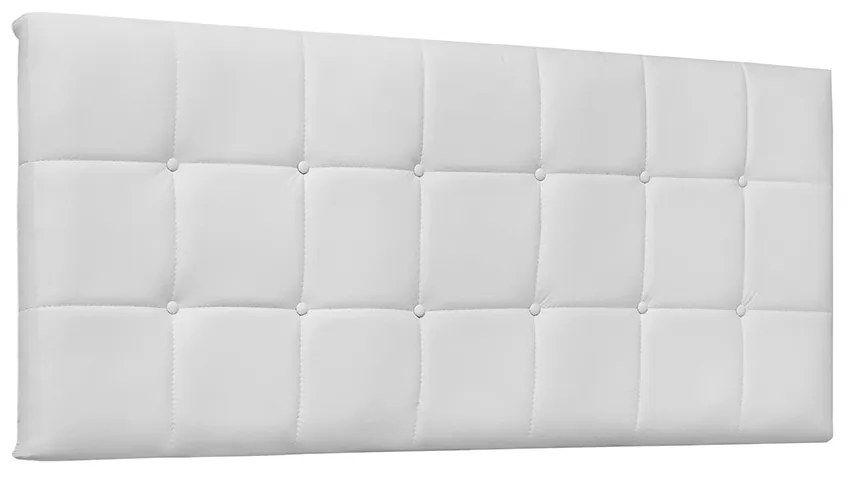 Cabeceira Painel Verona Para Cama Box Solteiro 90 cm Corino - D'Rossi - Branco