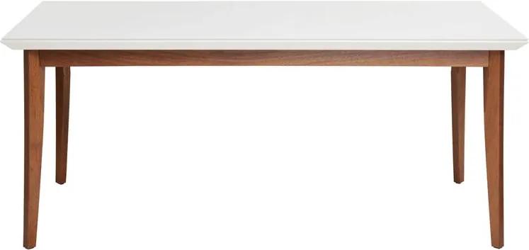 Mesa de Jantar Sonata com Vidro Branco Gloss 1.60 - Wood Prime PV 32619