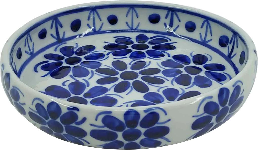 Petisqueira em Porcelana Azul Colonial 16 cm