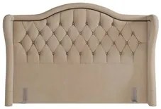 Cabeceira Cama Box Casal 140cm Antibes P02 Veludo Bege - Mpozenato