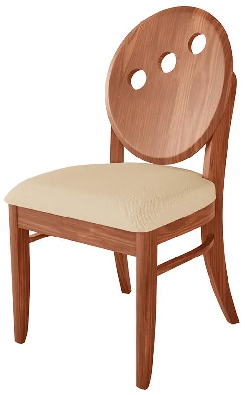 Cadeira de Jantar Estofada Medalhão Florence - Wood Prime LL 33020