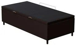 Base para Cama Box Baú Solteiro 88x188cm Hit I02 Corano Marrom - Mpoze