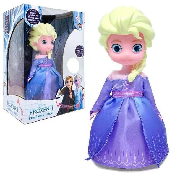 Boneca Frozen Elsa Musical Dançarina Disney Presen