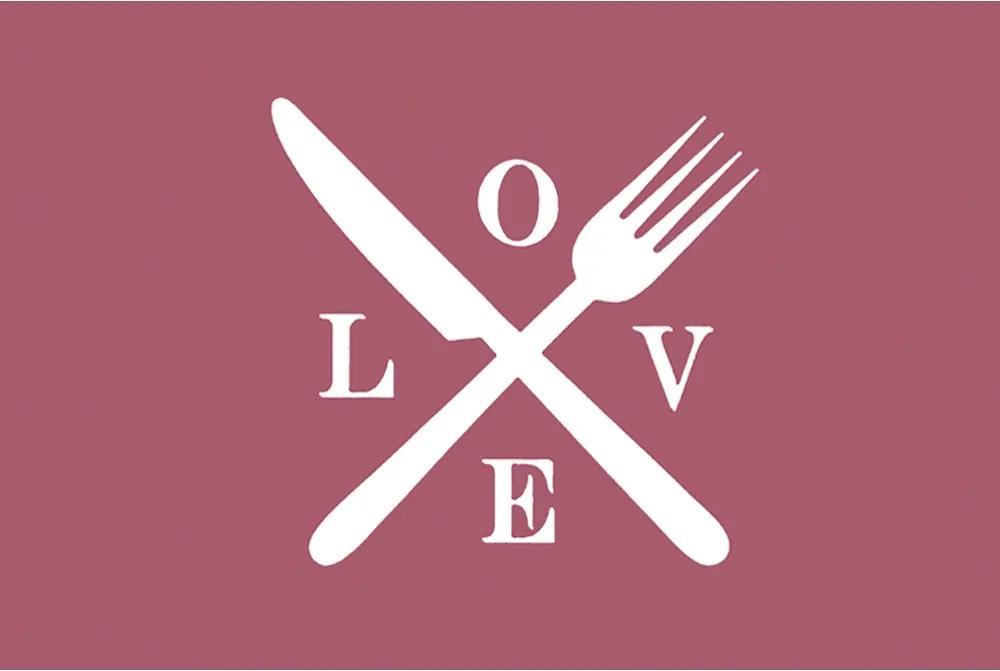 Tapete de Cozinha, Love Eat