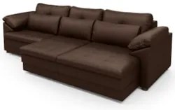 Sofá Retrátil 3 Lugares Para Sala 257cm Dijon Couro Caramelo S07 - Mpo