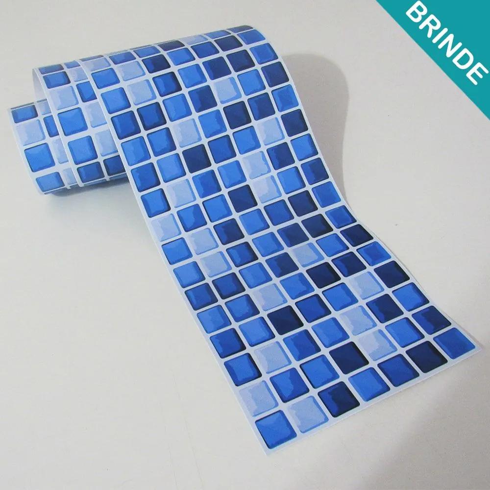 BRINDE - Faixa de Azulejo Pastilha Azul (Tamanho: 100x15cm)