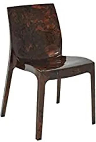 Cadeira Tramontia Alice sem Braços em Polipropileno Marrom Mogno Tramontina 92037013