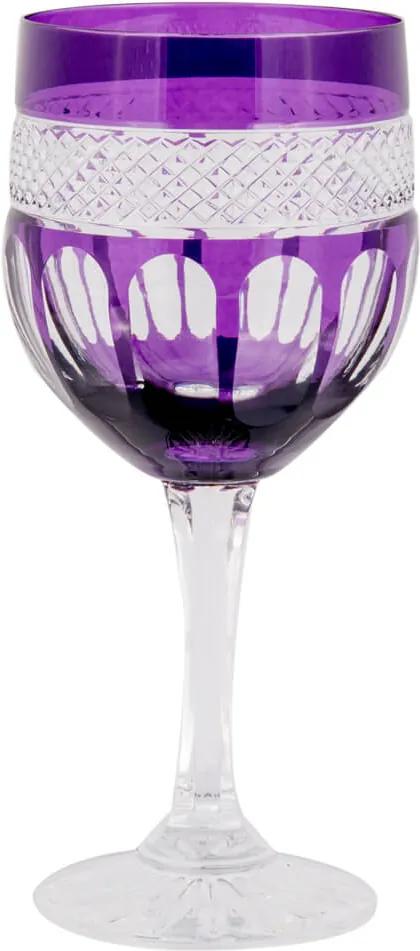 Taça de Cristal Lodz para Vinho de 240 ml - Purple