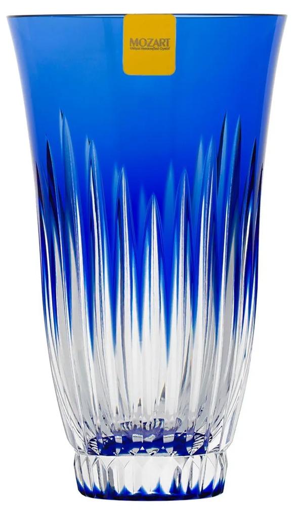 Copo de Cristal Lapidado Long Drink Azul - 20