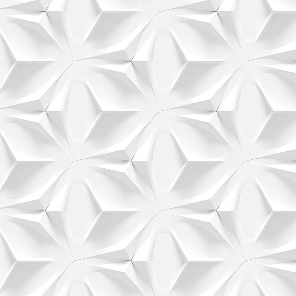Papel de Parede StickDecor Adesivo Textura Branca 3D