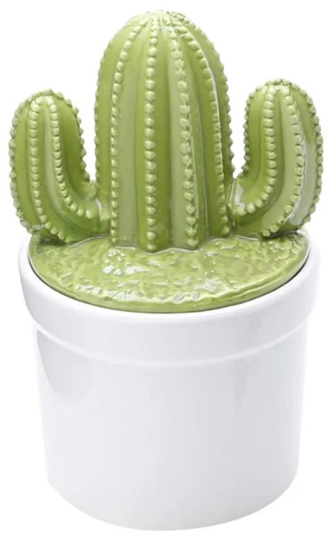 Vaso De Cerâmica Cactus Verde 10,5x18,5cm 25668 Prestige