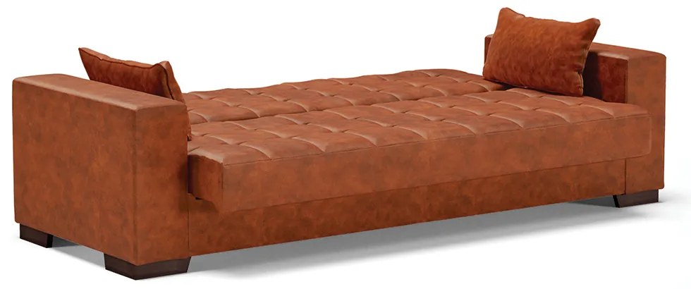 Sofá Cama Casal 3 Lugares 210cm Lisboa Corano  D03 - D'Rossi - Nozes