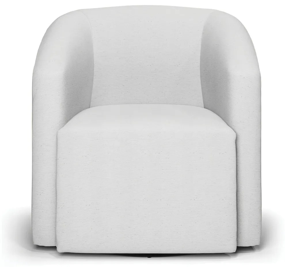 Poltrona Decorativa Base Giratória Kit 2 Stella Max Linho D03 - D'Rossi - A05 Cinza