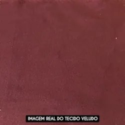 Sofá Retrátil Reclinável 3 Lugares 210cm Damy F05 Veludo Bordô - Mpoze